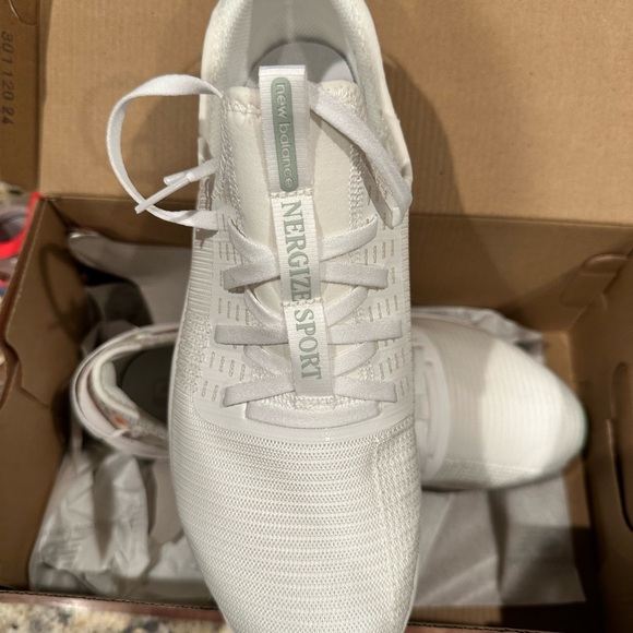 New Balance White and Multicolor Athletic Shoes - Picture 2 of 4